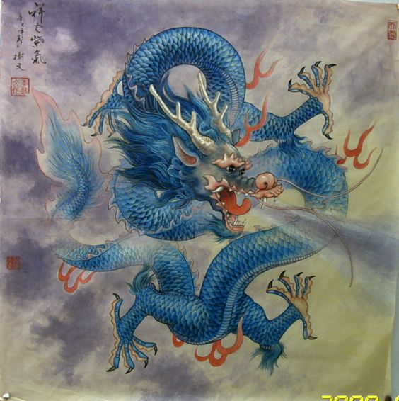 ความยิ่งใหญ่ของ ศิลปะจีน  ในการเขียนภาพ มังกรจีน
