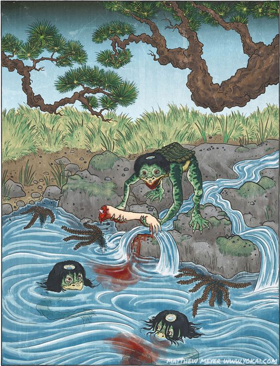 กัปปะ  ปีศาจพรายน้ำ           คราวนี้มาพูดถึุงปีศาจที่เป็นเอกลักษณ์ของญี่ปุ่น ใครๆก็รู้สึก มันคือ กัปปะ เป็นปีศาจที่น่ากลัว เพราะมันอาจจับเรากินได