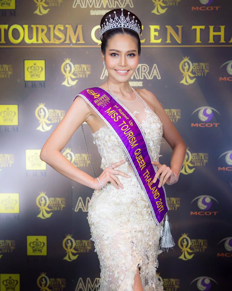 "ฝน"สาวสวยสุดมั่น รองอันดับ 1 Miss Tourism Queen Thailand 2017