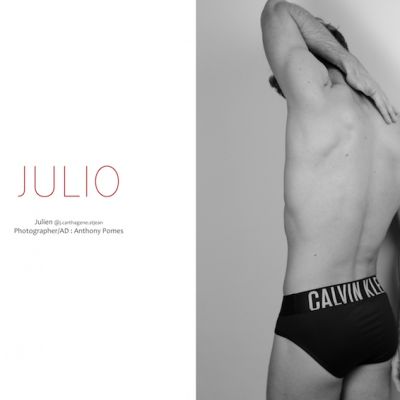 Model Julien Nicolas photographed by Anthony Pomes