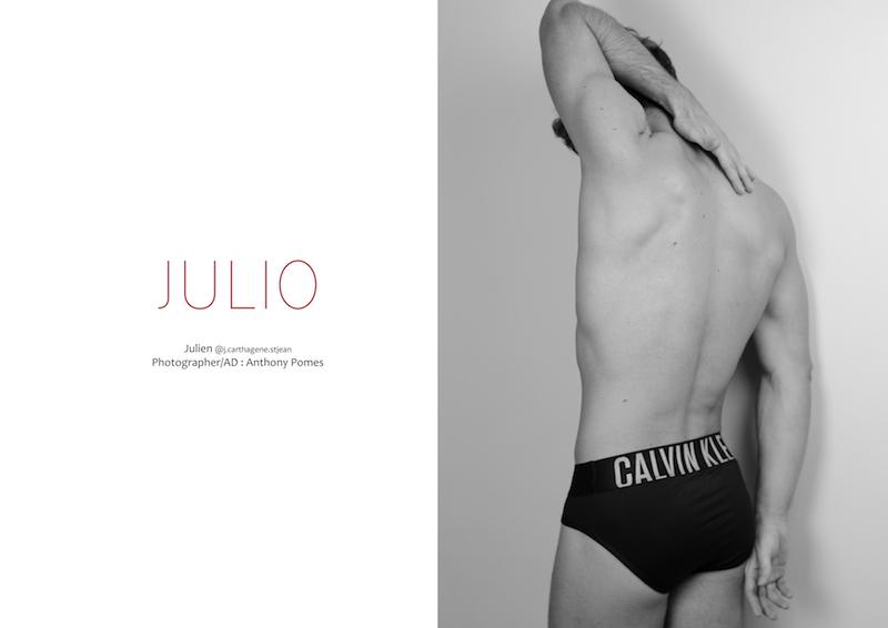 Model Julien Nicolas photographed by Anthony Pomes