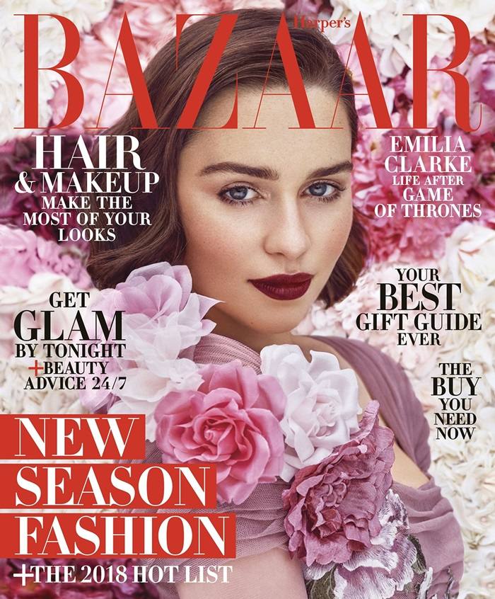 Emilia Clarke @ Harper's Bazaar US December 2017