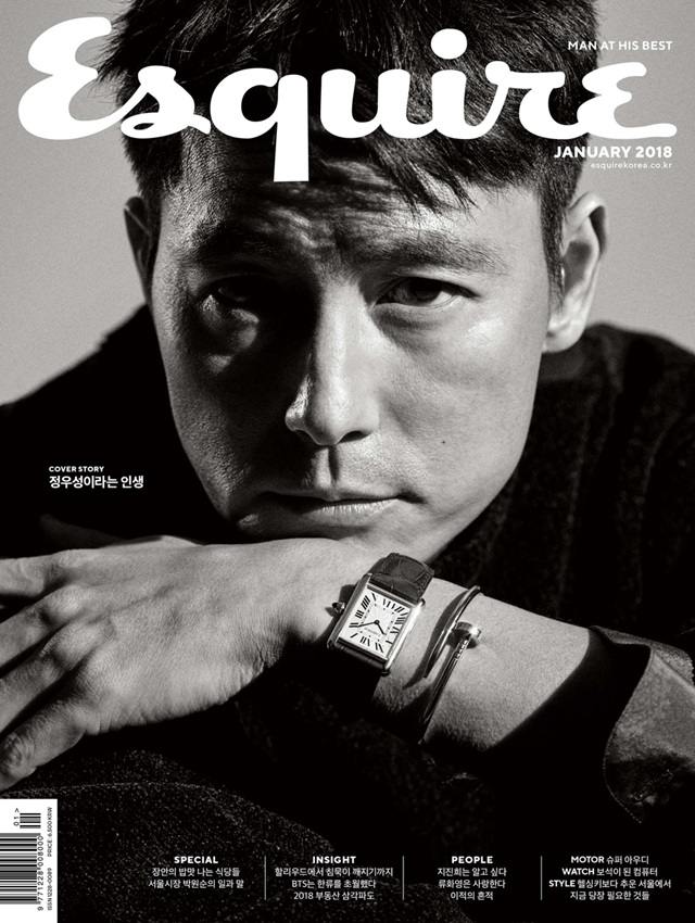 Jung Woo Sung @ Esquire Korea January 2018