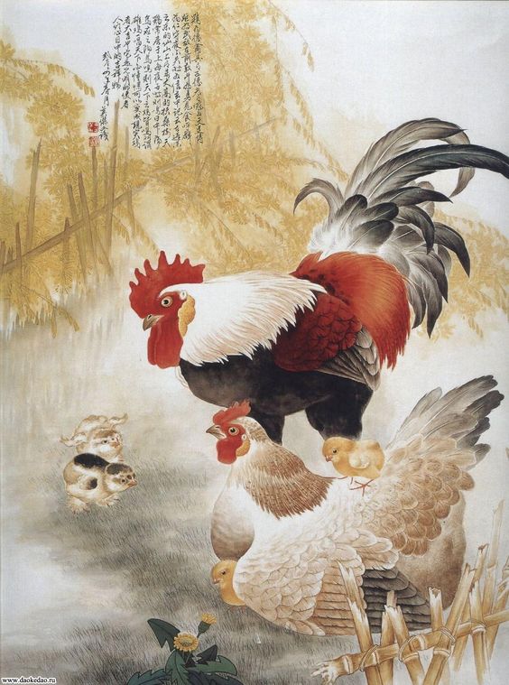 ความยิ่งใหญ่ ของ จีน กับ การเขียนภาพ ไก่