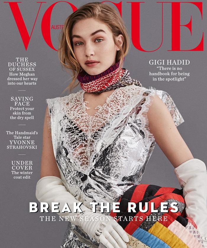 Gigi Hadid @ Vogue Australia July 2018