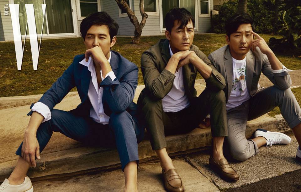 Jung Woo Sung, Ha Jung Woo & Lee Jung Jae @ W Korea June 2018