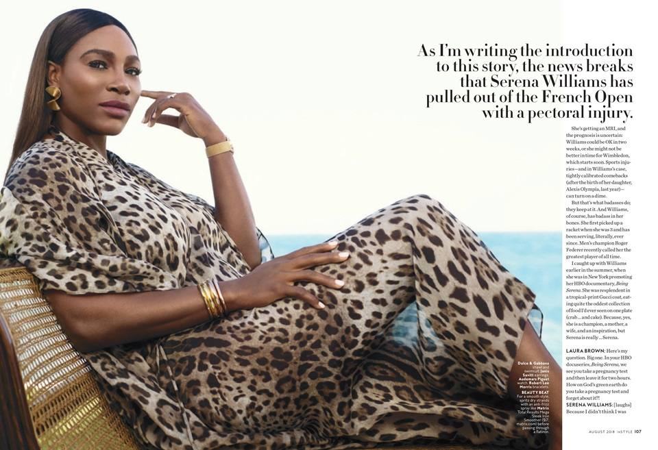 Serena Williams @ InStyle US August 2018