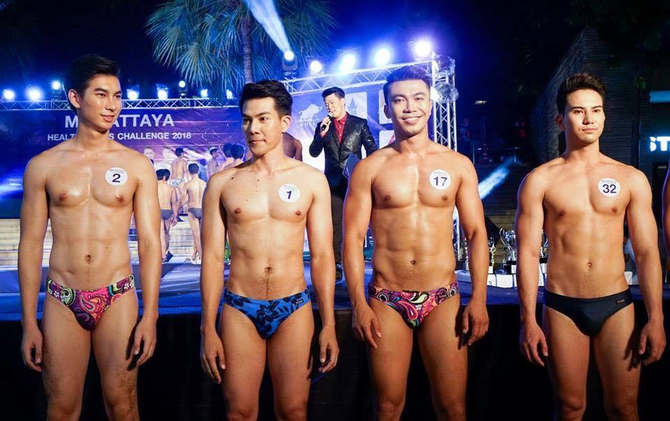 หนุ่มๆจากเวที Mister Pattaya Healthy Guys 2018