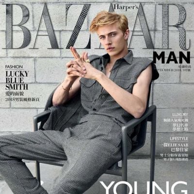 Lucky Blue Smith @ Harper's Bazaar Taiwan September 2018