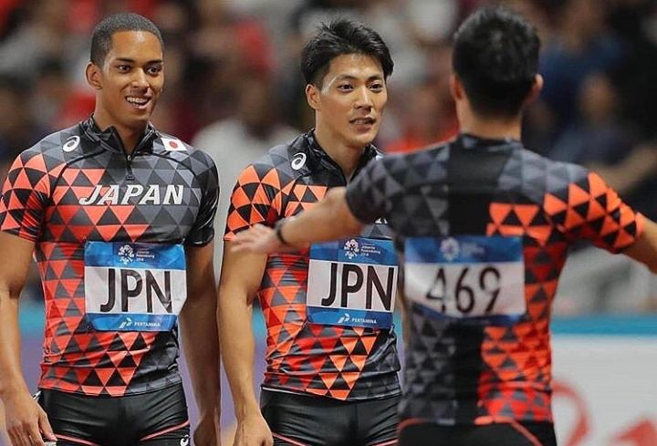 ทีมวิ่งผลัด4คูณ100เมตรชายจากญี่ปุ่น..ในเอเชี่ยนเกมส์ครั้งที่18