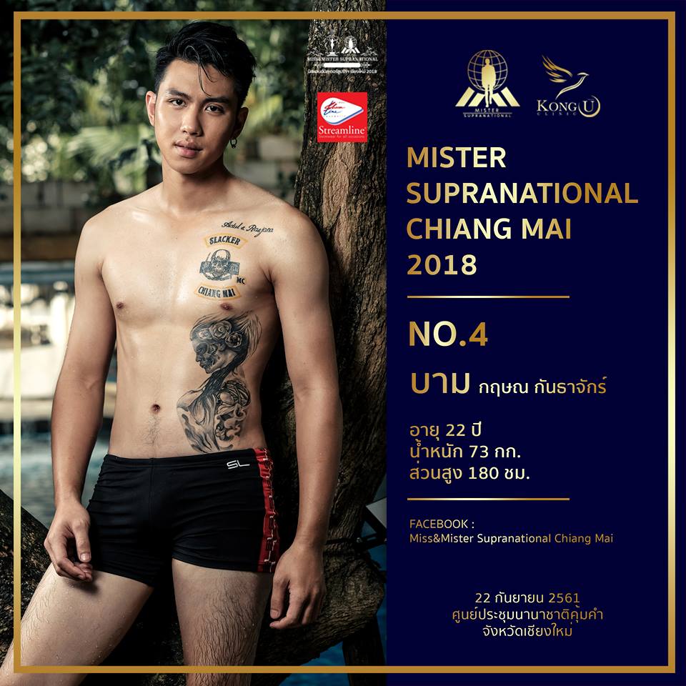 แนะนำผู้เข้าประกวด Mr.Supranational Chiangmai 2018