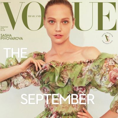 Sasha Pivovarova @ Vogue Thailand September 2018