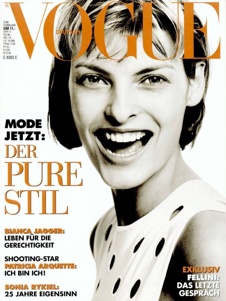 VOGUE'S Covers @Linda Evangelista