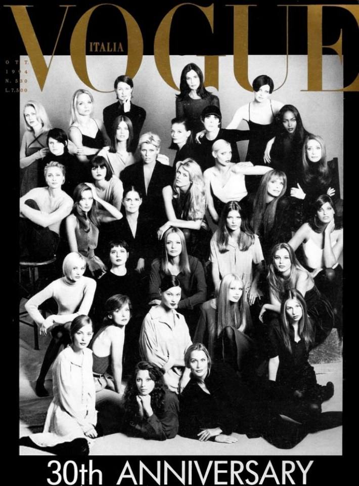 VOGUE'S Covers @Supermodels icons