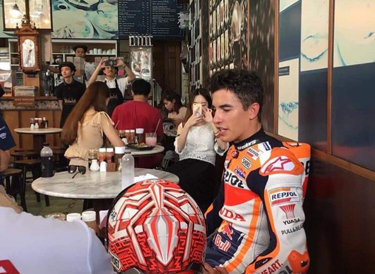 พี่มาร์ค Marc Marquez นักบิดระดับโลกมาไทย