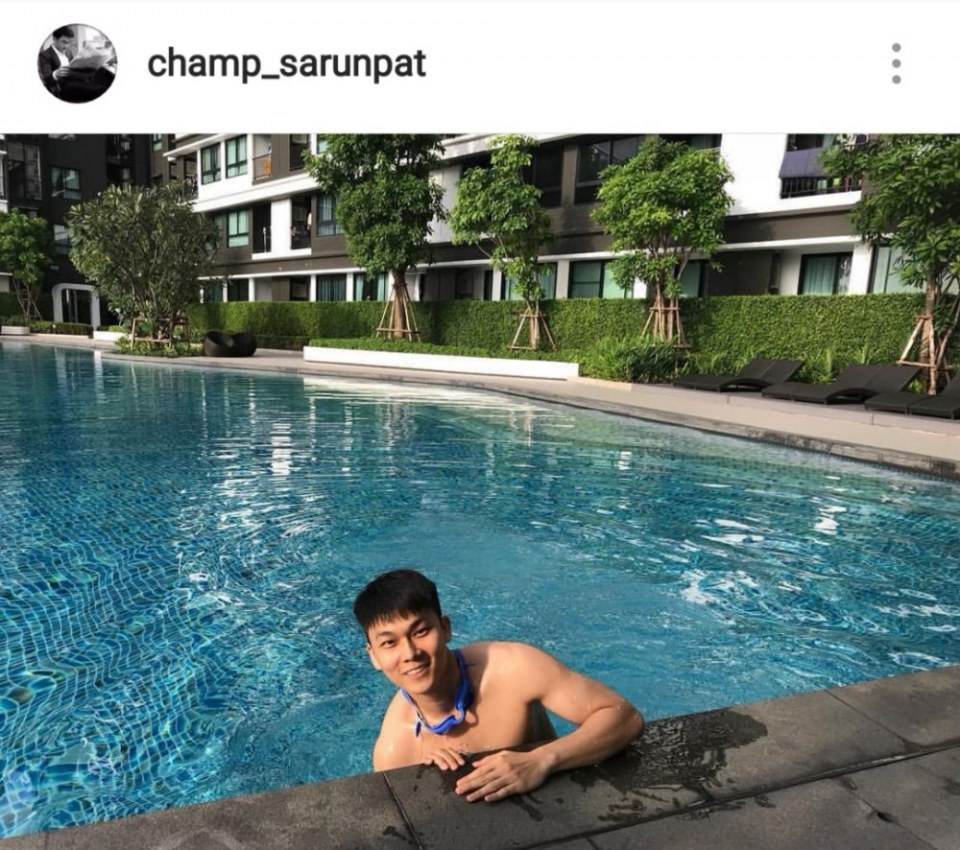 อันดับ 6 แชมป์ @champ_sarunpat หนุ่มตี๋ นานทีปีหนจะเปิดผ้าให้ดูสักที เปิดมาทีทำเจ๊น้ำลายหก