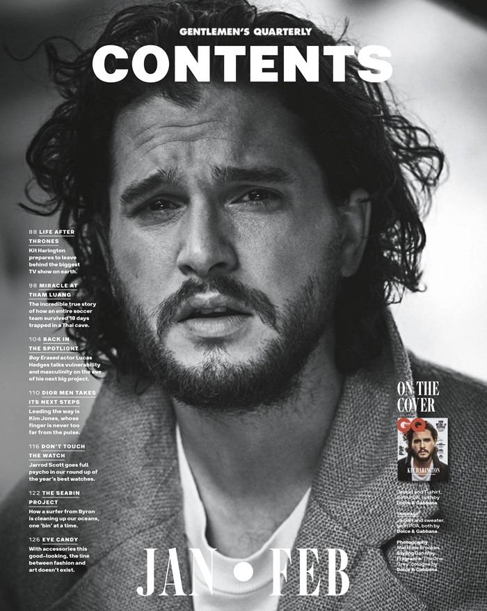 Kit Harington @ GQ Australia January 2019