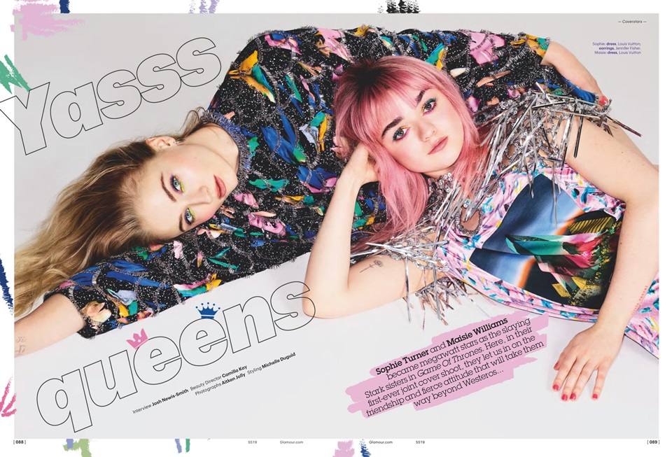 Maisie Williams & Sophie Turner @ Glamour UK February 2019