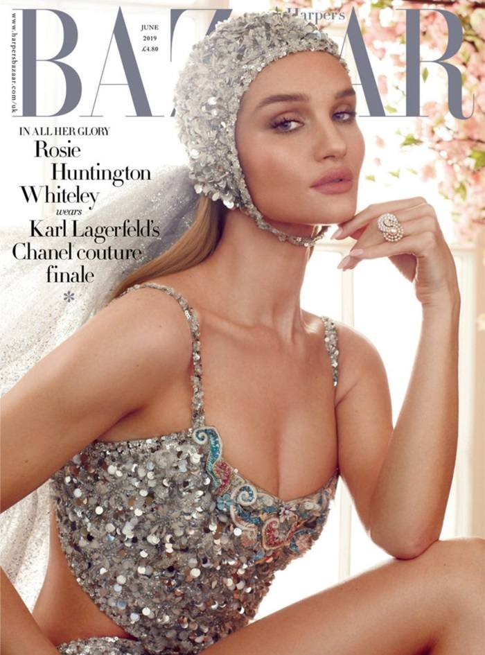 Rosie Huntington-Whiteley @ Harper's Bazaar UK June 2019