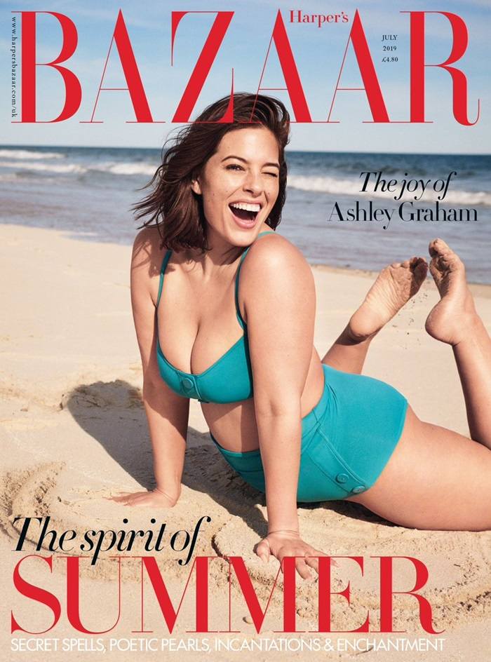 Ashley Graham @ Harper's Bazaar UK July 2019