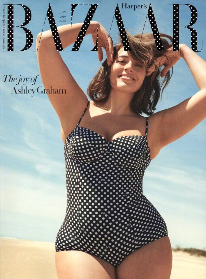 Ashley Graham @ Harper's Bazaar UK July 2019