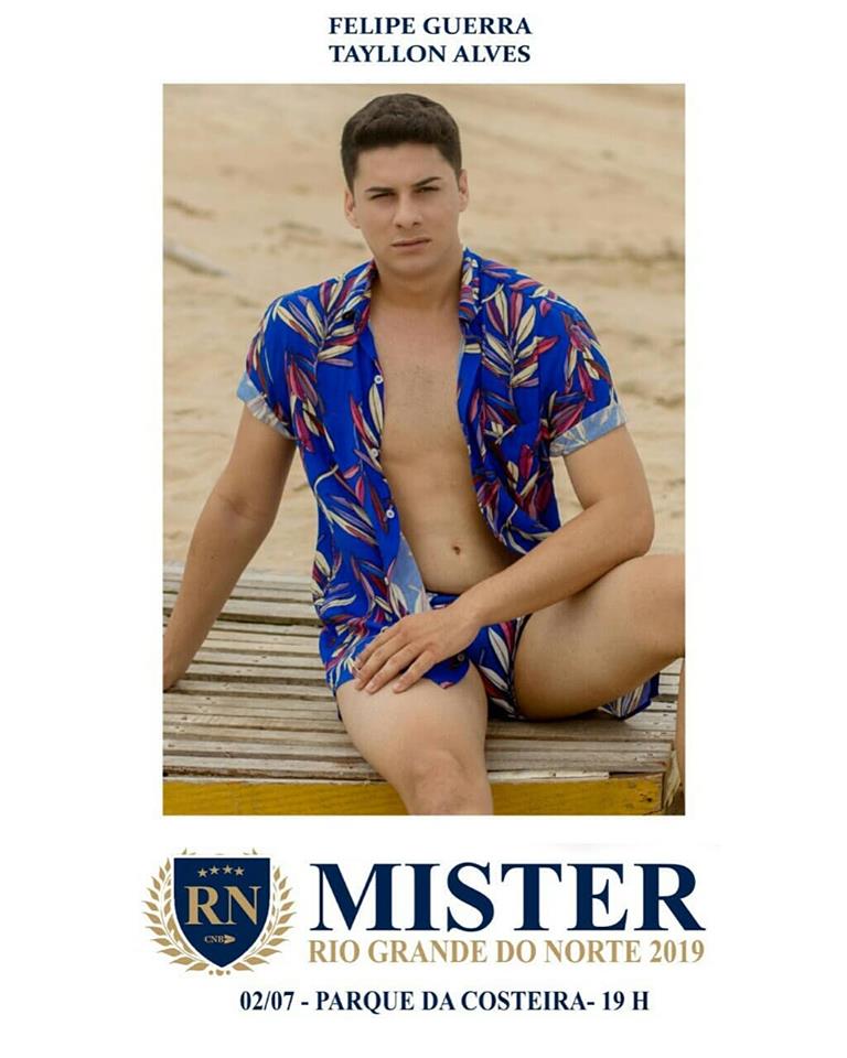 Candidatos a Mister Rio Grande do Nortr CNB 2019