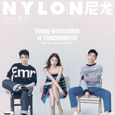 Wu Lei ,Guan Xiao tong ,Jevon Wang @ Nylon China July 2019