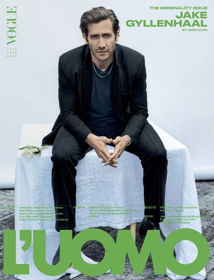 Jake Gyllenhaal @ L'Uomo Vogue July 2019