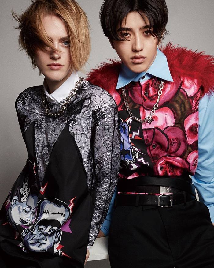 Cai Xukun & Sara Brannon @ VogueMe China August 2019