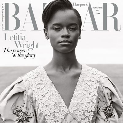 Letitia Wright @ Harper's Bazaar UK December 2019