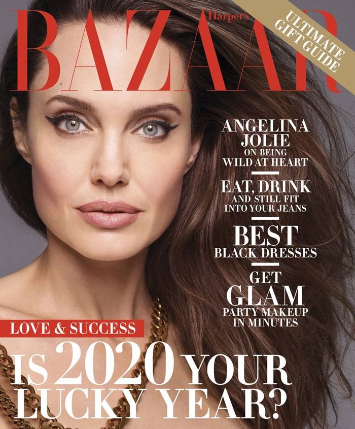 Angelina Jolie @ Harper’s Bazaar US December 2019