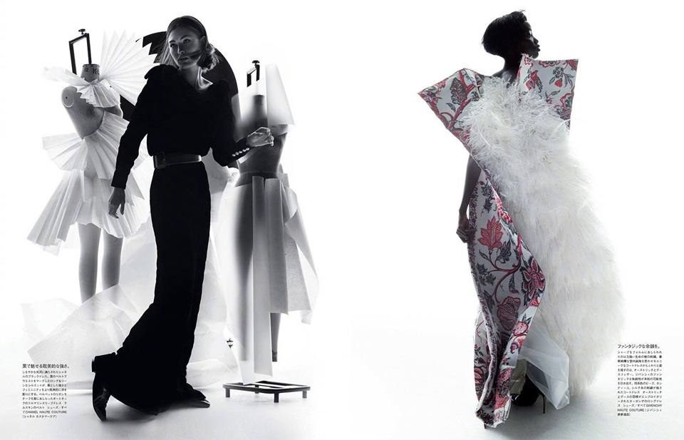 Grace Elizabeth & Anok Yai @ Vogue Japan January 2020