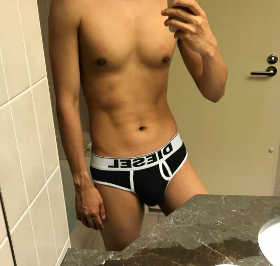 Hot hot guy with underwear