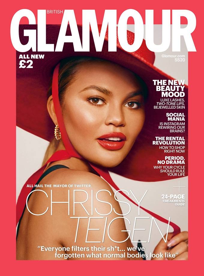 Chrissy Teigen @ Glamour UK S/S 2020