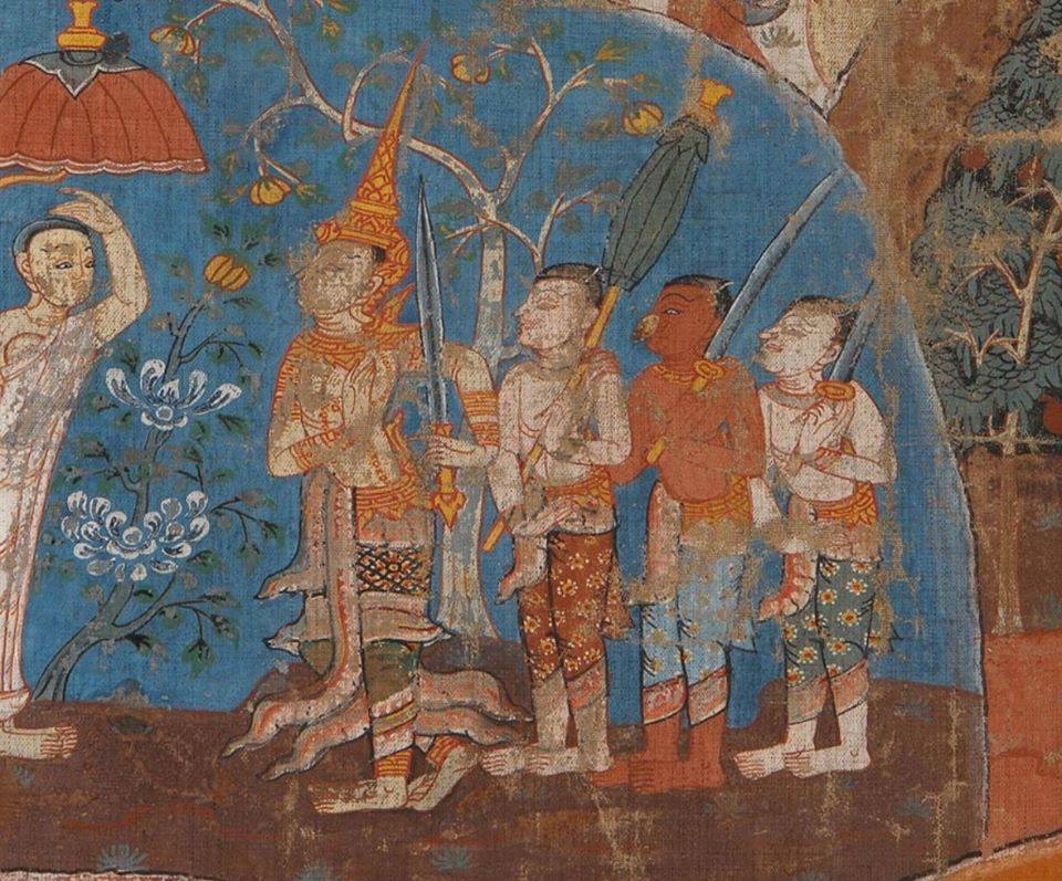 Thai painting "10 life before Buddha"