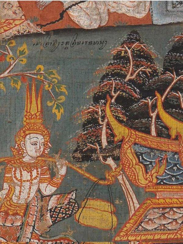 Thai painting "10 life before Buddha"
