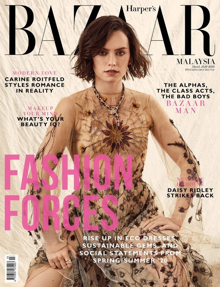 Daisy Ridley @ Harper's Bazaar Malaysia March 2020