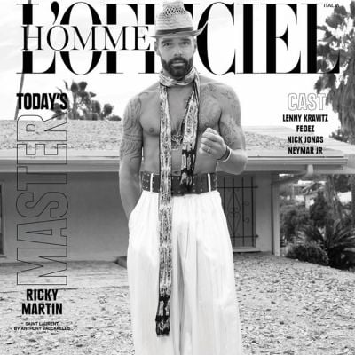 Ricky Martin @ L'Officiel Hommes Italia March 2020