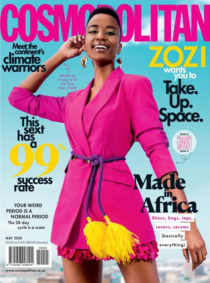 Zozibini Tunzi @ Cosmopolitan South Africa May 2020