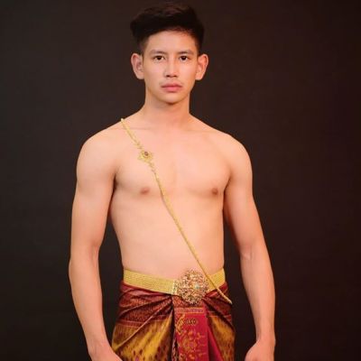  Thai guy with traditional outfit  Thailand.