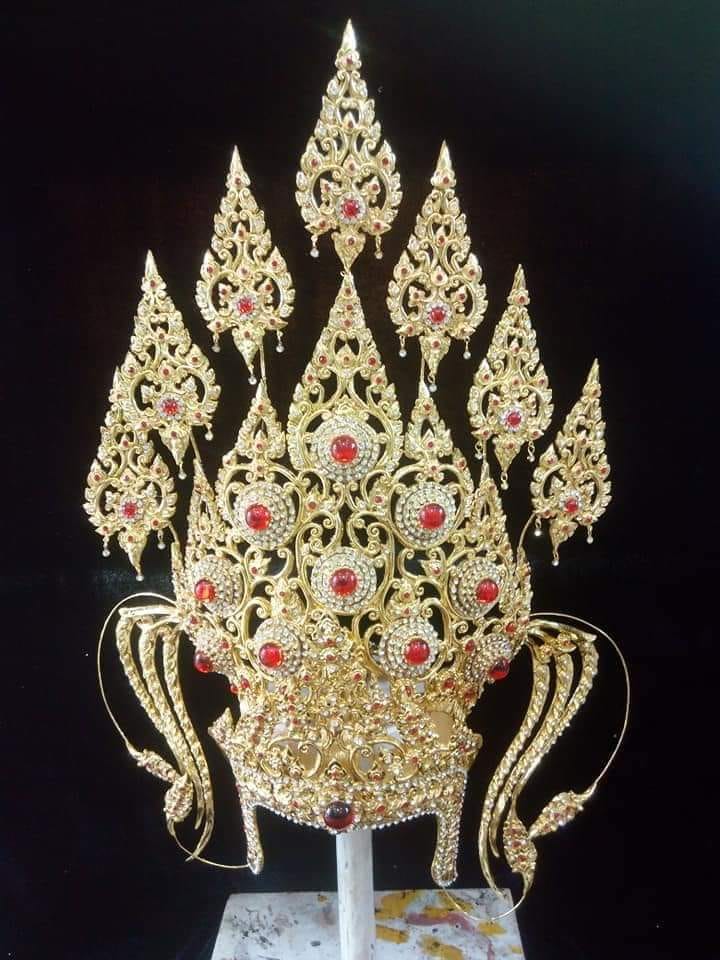 Thai Apsara headdress in Thailand.