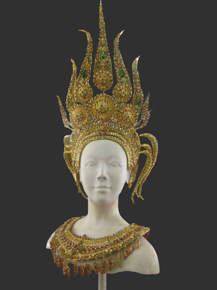 Thai Apsara headdress in Thailand.