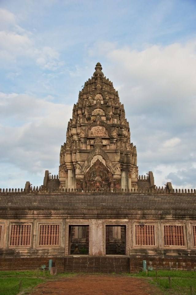 Angkor Dynasty’s Temple  This Angkor dynasty styled temple was built by the hands of Thai master craftsmen after the original ancient temple in Thailand