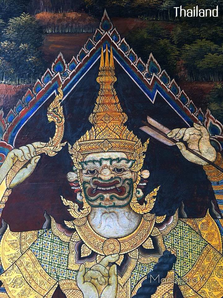 THAILAND🇹🇭 | The mural of giants in Ramakien at Wat Phra Kaew, Bangkok