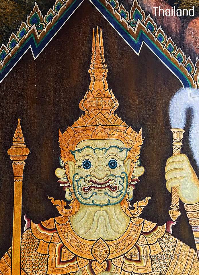 THAILAND🇹🇭 | The mural of giants in Ramakien at Wat Phra Kaew, Bangkok