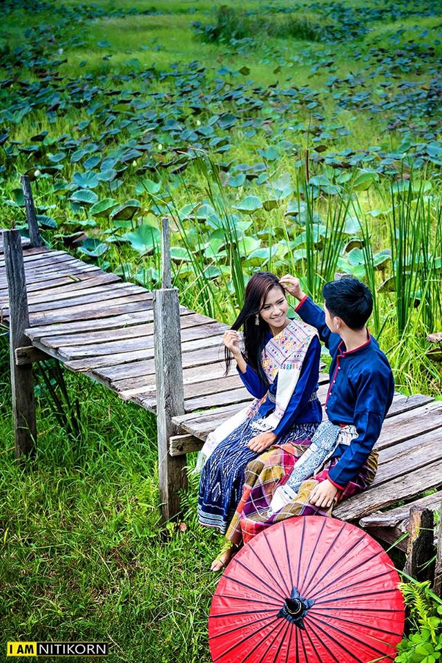 THAILAND 🇹🇭 | Isan traditional costume - การแต่งกายภาคอีสาน @ สะพานไม้แกดำ มหาสารคาม