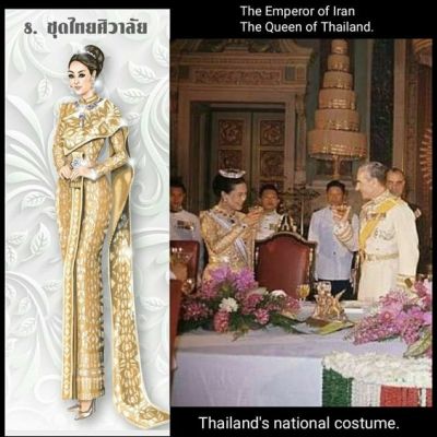Sbai THAI dress: 🇹🇭Thailand's national costume.ชุดไทยพระราชนิยมงามสมบรมราชินีนาถ