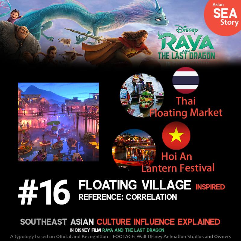 16. Floating Village Inspired: Floating market from Thailand / Hoi An Lantern Festival from Vietnam