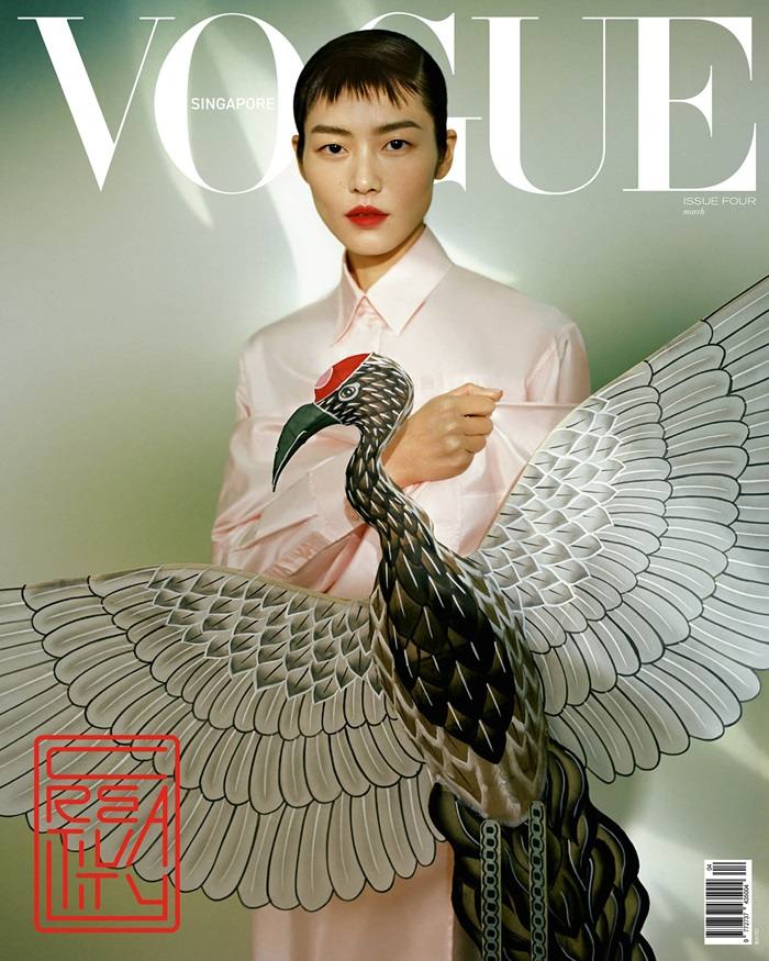 Liu Wen @ Vogue Singapore March 2021