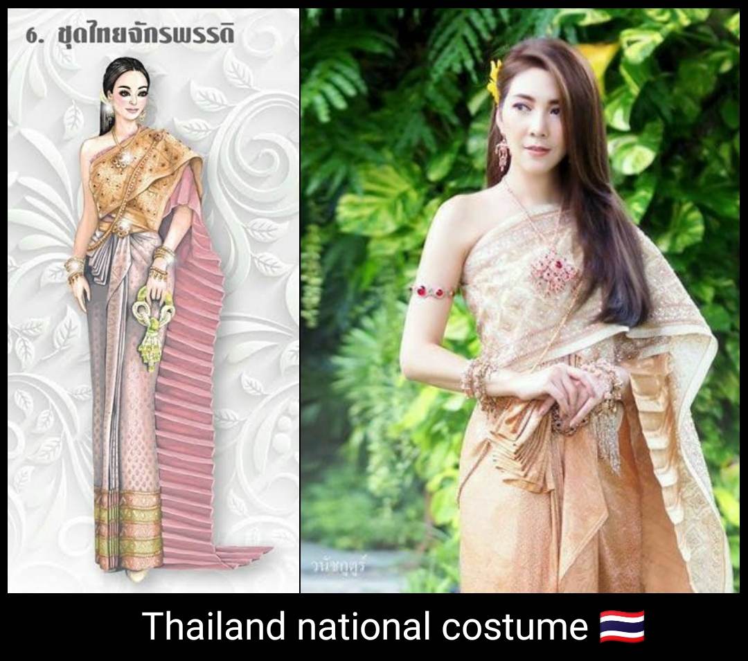 Sbai Thai dress: Thailand 🇹🇭ชุดไทยจักรพรรดิ